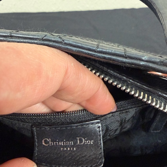 Christian Dior Black Cannage Lady Dior East West - Picture 2 of 14